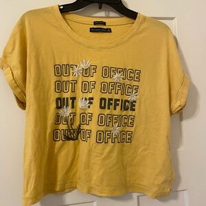 Abercrombie & Fitch Embroidered out of office tee